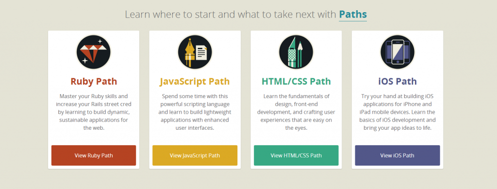 Codeschool paths